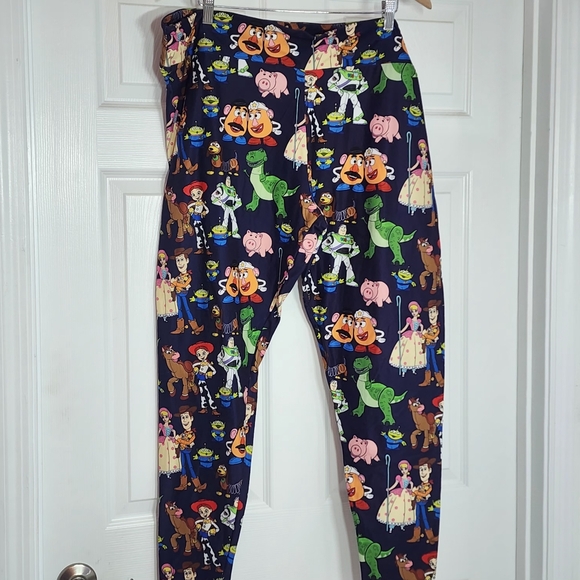 Toy Story Disney Parks Pixar Womens 2XL Leggings Woody Jessie Buzz Stretchy - Picture 9 of 11